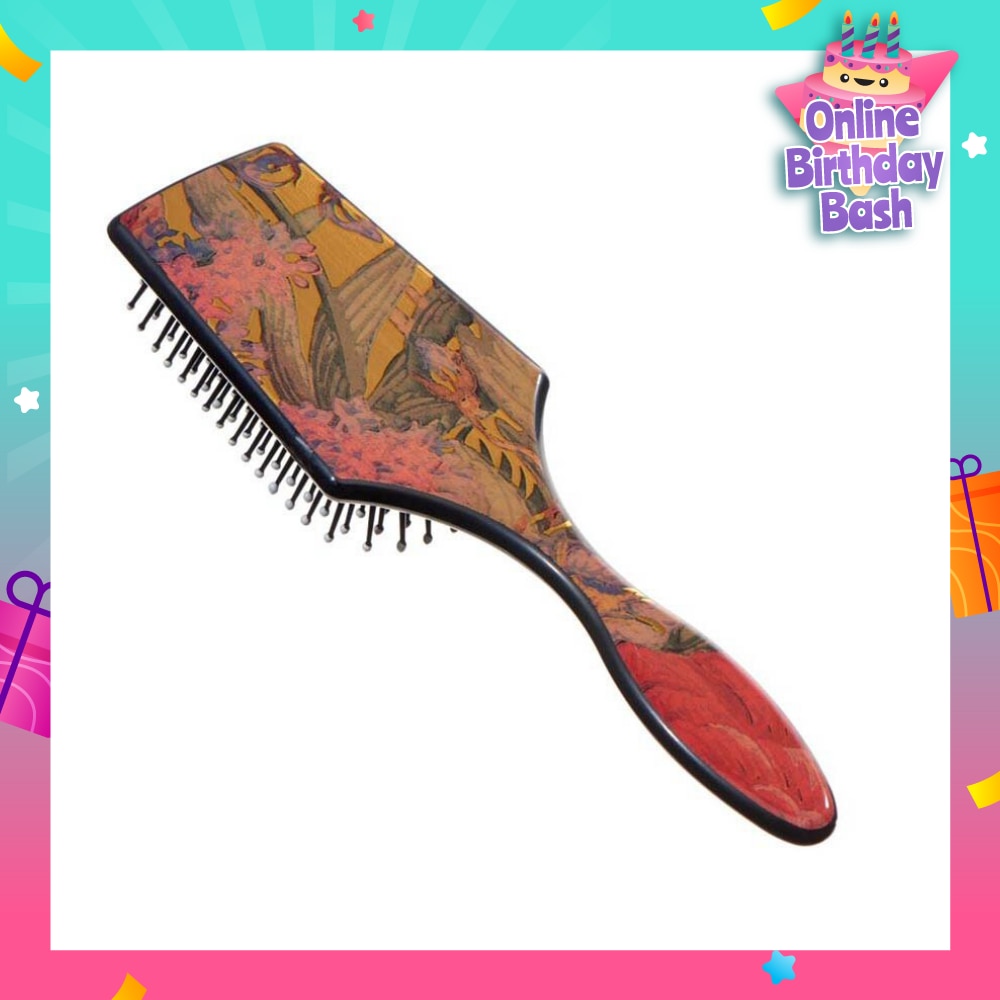 Lpb2 (The Original Paddle Hair Brush With Floral Gold Foil Effect) 1s