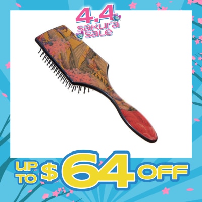 KENT BRUSHES - Lpb2 (The Original Paddle Hair Brush With Floral Gold Foil Effect) 1s