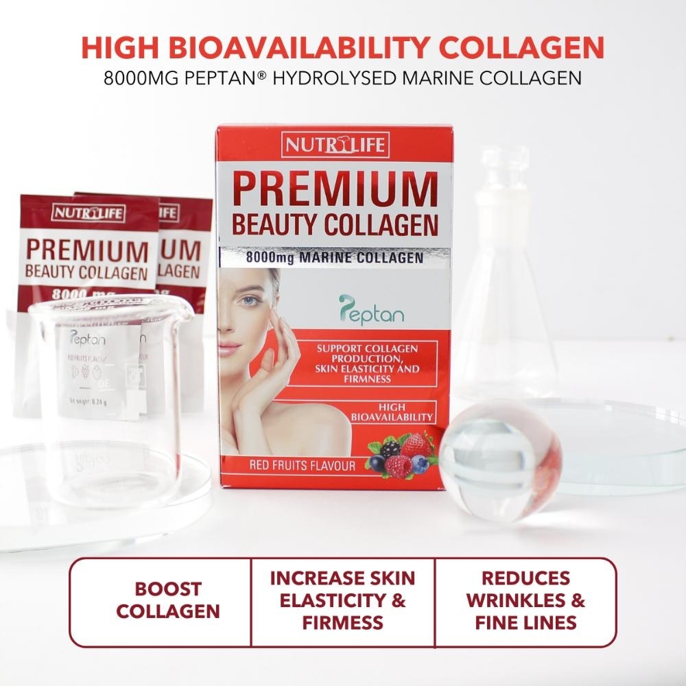 Premium Beauty Collagen With Red Fruits Flavour 10s