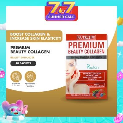 NUTRILIFE - Premium Beauty Collagen With Red Fruits Flavour 10s