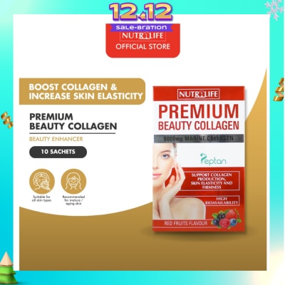 NUTRILIFE Premium Beauty Collagen With Red Fruits Flavour 10s