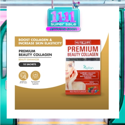 NUTRILIFE Premium Beauty Collagen Supplement (Red Fruits Flavour) Sachet 10s image