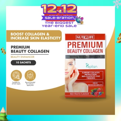 NUTRILIFE Premium Beauty Collagen With Red Fruits Flavour 10s