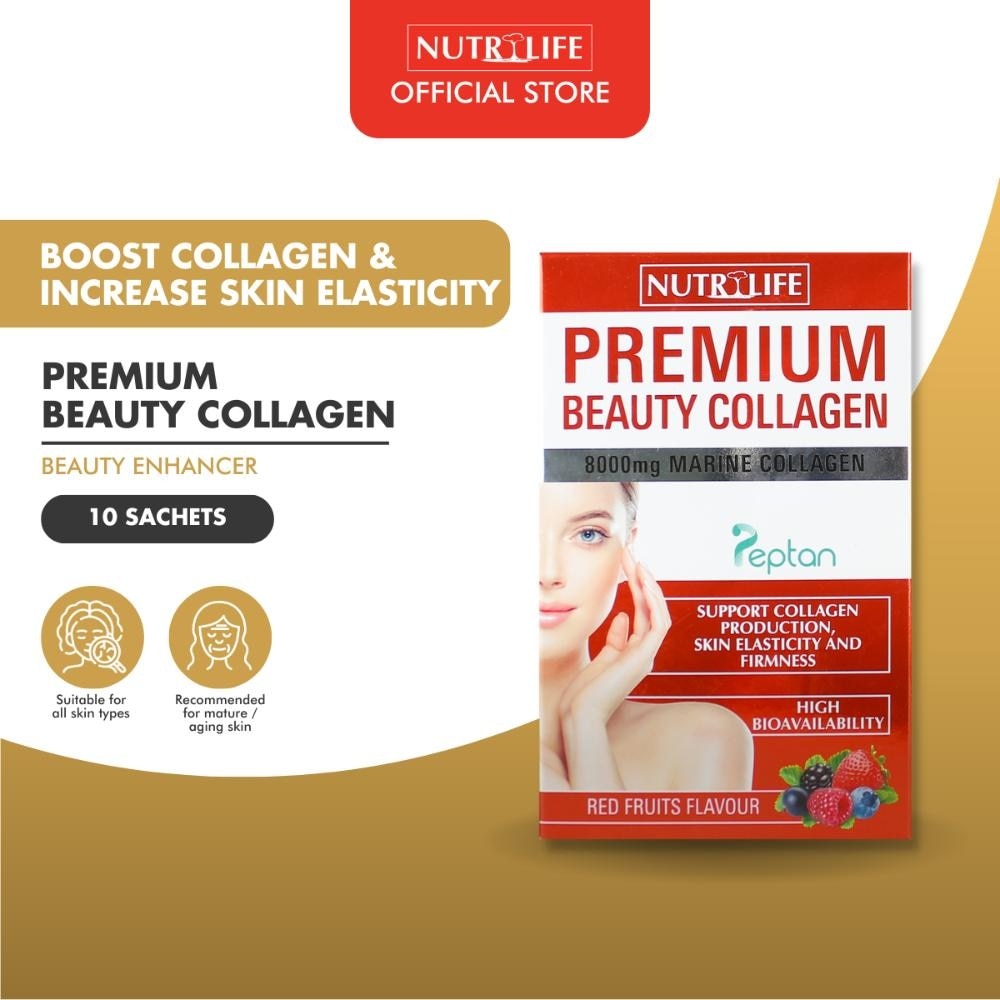 Premium Beauty Collagen With Red Fruits Flavour 10s