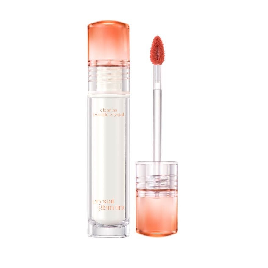 Crystal Glam Tint (02 Summer Apricot) Glowy Lip Appearance Without Making Your Lips Sticky 3.4g