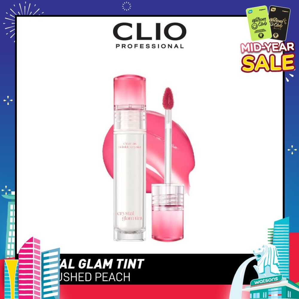 Crystal Glam Tint (03 Blushed Peach) Glowy Lip Appearance Without Making Your Lips Sticky 3.4g