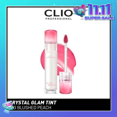 CLIO Crystal Glam Tint 03 Blushed Peach 3.4g (Expiry: Sep`2026)