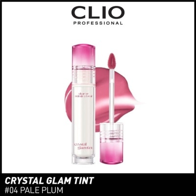 CLIO Crystal Glam Tint (04 Pale Plum) Glowy Lip Appearance Without Making Your Lips Sticky 3.4g