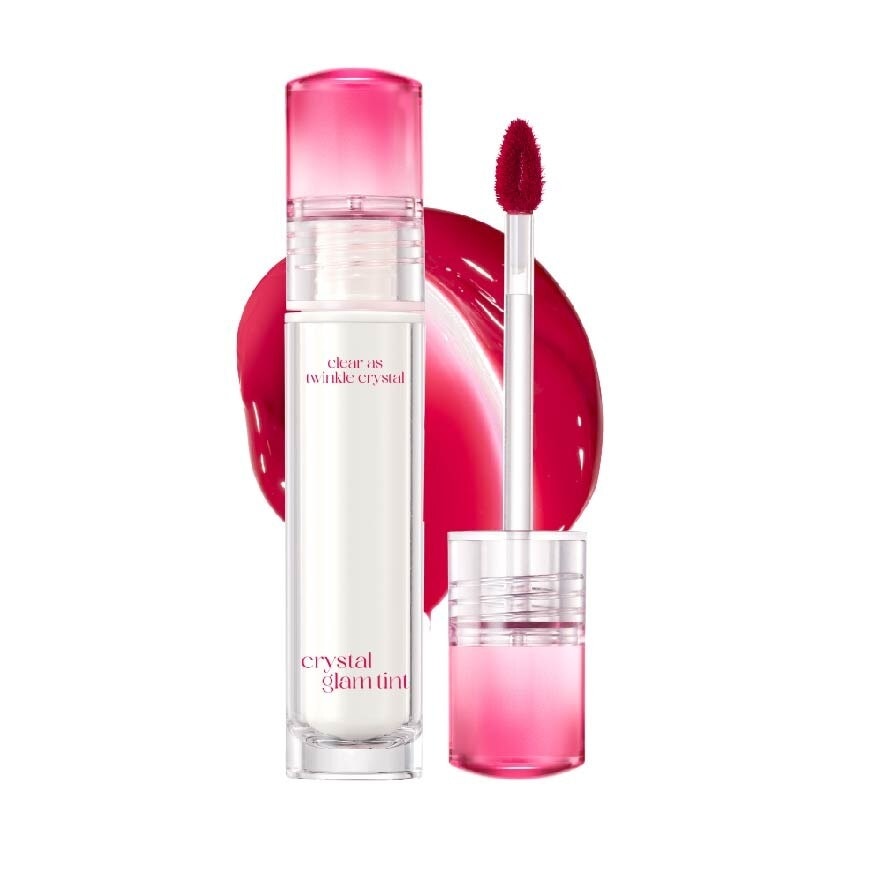 Crystal Glam Tint (05 Fresh Cherry) Glowy Lip Appearance Without Making Your Lips Sticky 3.4g