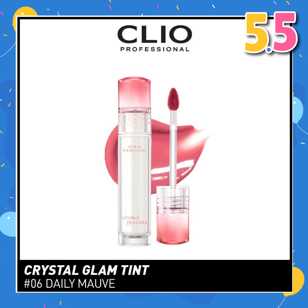 Crystal Glam Tint (06 Daily Mauve) Glowy Lip Appearance Without Making Your Lips Sticky 3.4g