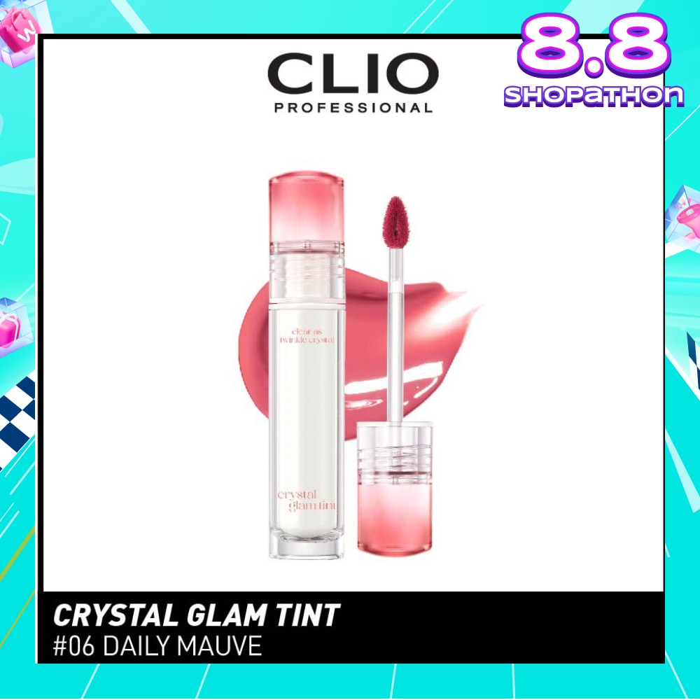 Crystal Glam Tint (06 Daily Mauve) Glowy Lip Appearance Without Making Your Lips Sticky 3.4g