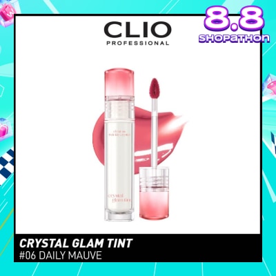 CLIO Crystal Glam Tint (06 Daily Mauve) Glowy Lip Appearance Without Making Your Lips Sticky 3.4g