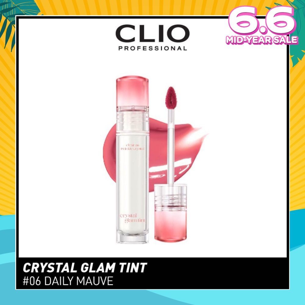 Crystal Glam Tint (06 Daily Mauve) Glowy Lip Appearance Without Making Your Lips Sticky 3.4g