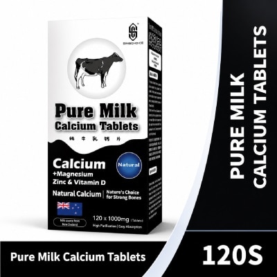 SINGCHOICE Pure Milk Calcium for Bone Strength & Bone Density Support Tablet 120s image