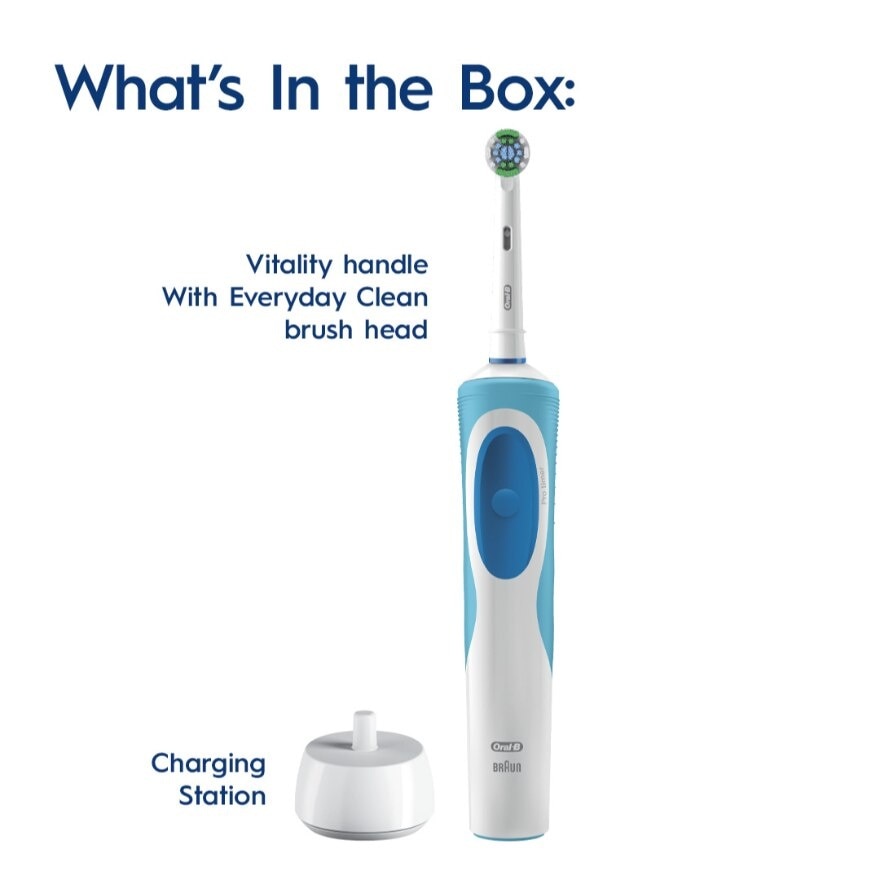 Vitality Precision Clean Electric Toothbrush Powered by Braun