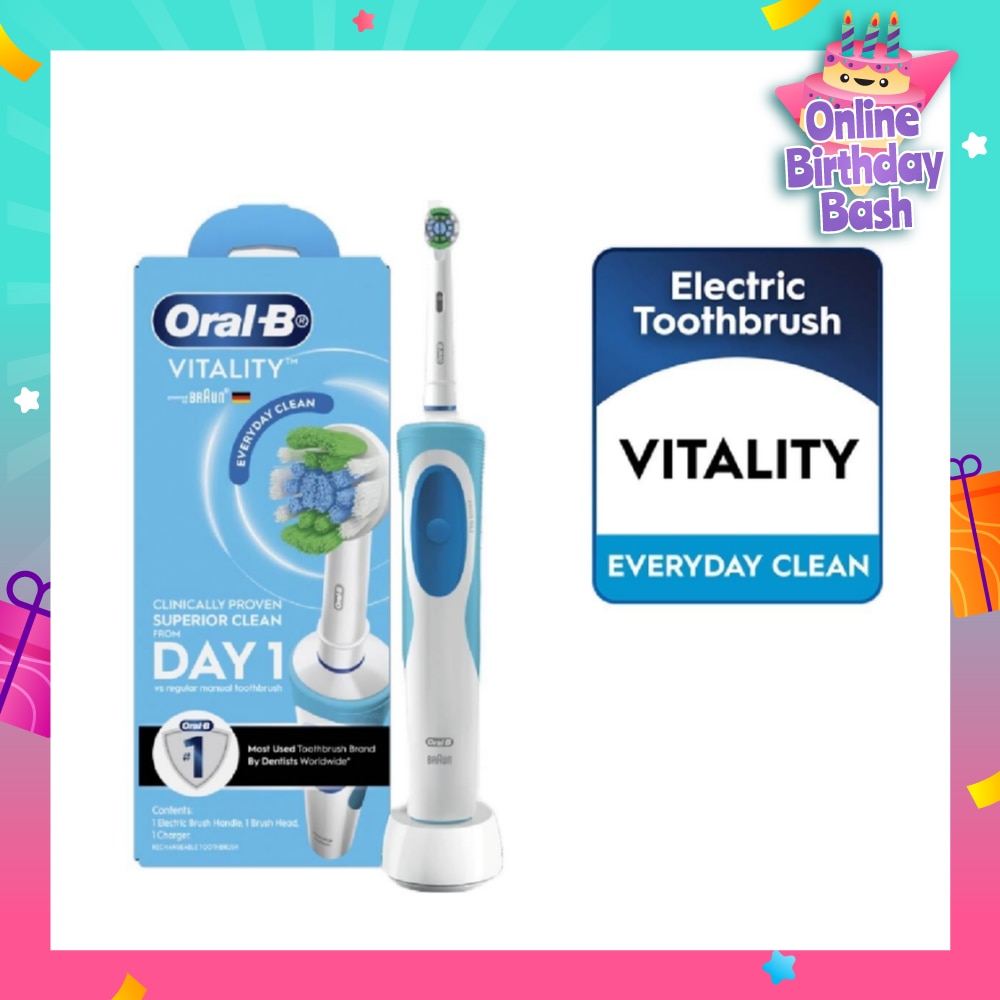 Vitality Precision Clean Electric Toothbrush Powered by Braun
