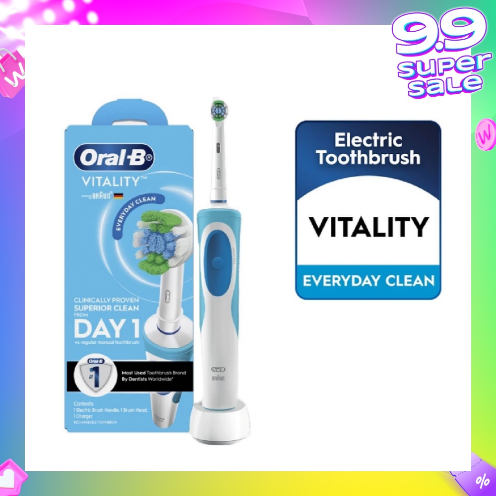 Vitality Precision Clean Electric Toothbrush Powered by Braun