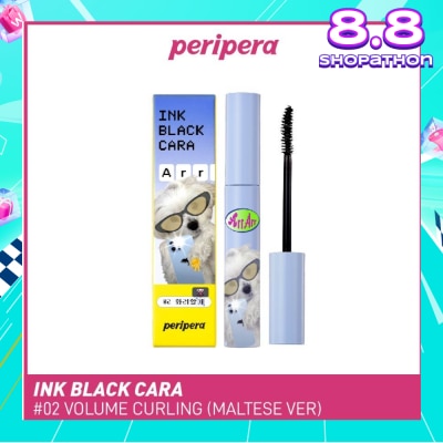 PERIPERA Ink Black Cara 02 Volume Curling Maltese Ver 7g (Expiry: Nov`2025)