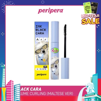 PERIPERA Ink Black Cara 02 Volume Curling Maltese Ver 7g (Expiry: Nov`2025)
