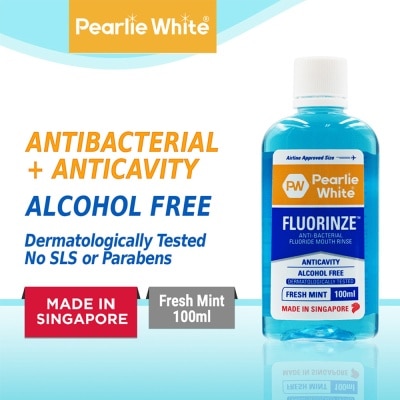 PEARLIE WHITE® Fluorinze Antibacterial Fluoride Mouth Rinse 100ml