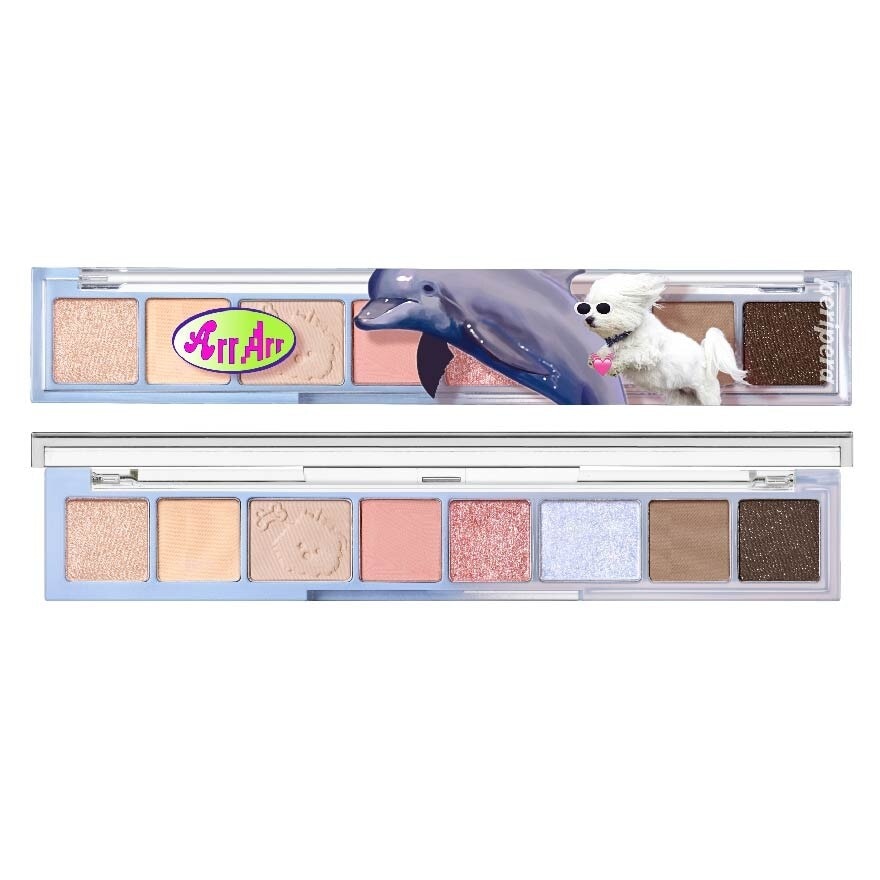 All Take Mood Palette, 16 Bravo Pink Puppy (Maltese Ver), Eye Makeup Palette That Fulfills The Whole Area Of Eye Makeup 6.8g