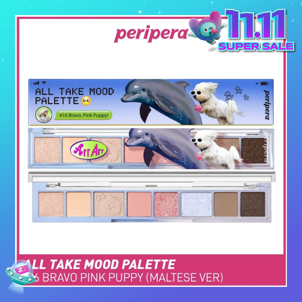 All Take Mood Palette 16 Bravo Pink Puppy Maltese 6.8g (Expiry: May`2026)