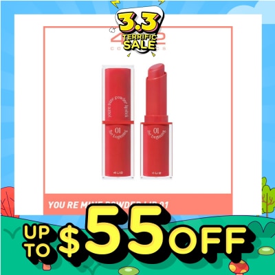 4U2 You Re Mine Powder Lip (01 The Beginning), Very Light And Comfortable On The Lips, Long Lasting, Help Blur And Cover The Grooves Of The Lips 3g