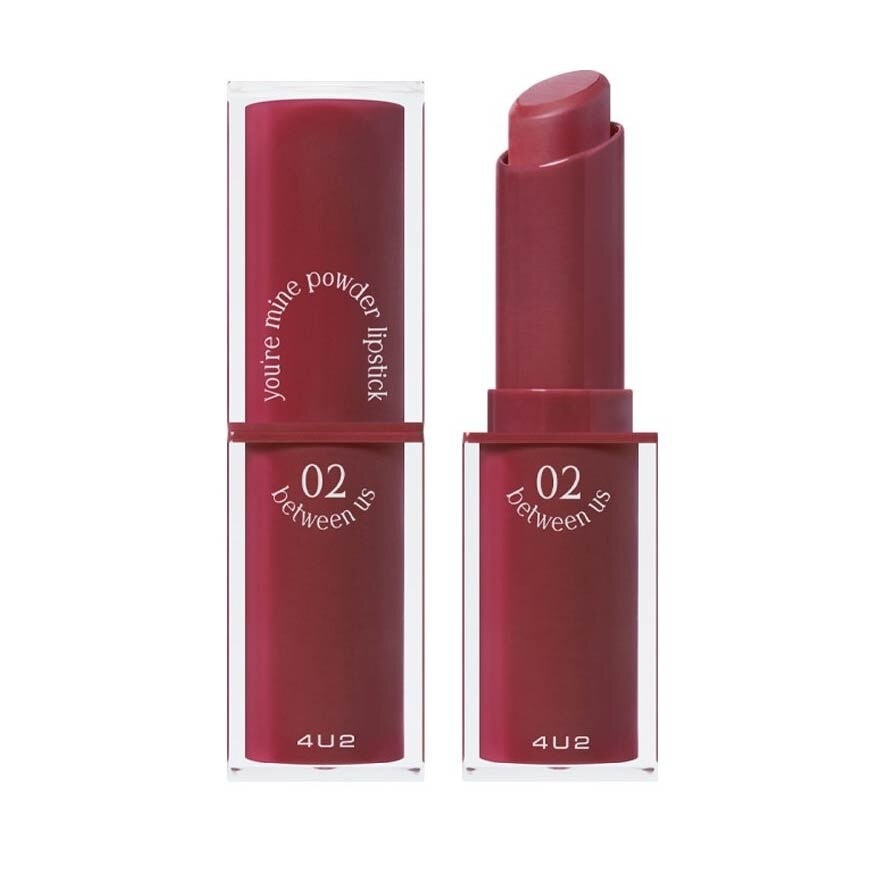 You Re Mine Powder Lip (02 Between Us), Very Light And Comfortable On The Lips, Long Lasting, Help Blur And Cover The Grooves Of The Lips 3g