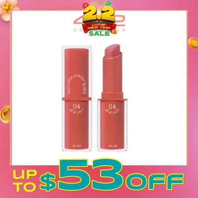 4U2 You Re Mine Powder Lip (04 All At Once), Very Light And Comfortable On The Lips, Long Lasting, Help Blur And Cover The Grooves Of The Lips 3g