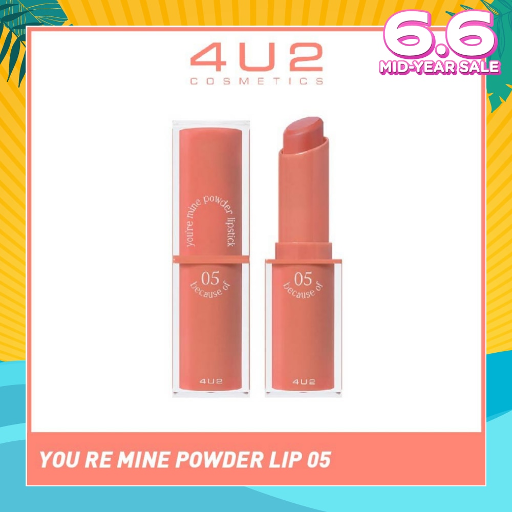 You Re Mine Powder Lip (05 Because Of), Very Light And Comfortable On The Lips, Long Lasting, Help Blur And Cover The Grooves Of The Lips 3g