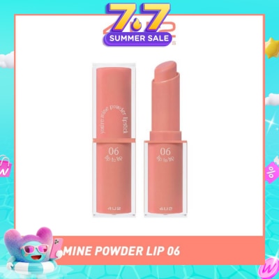 4U2 - You Re Mine Powder Lip (06 Lip To Lip), Very Light And Comfortable On The Lips, Long Lasting, Help Blur And Cover The Grooves Of The Lips 3g