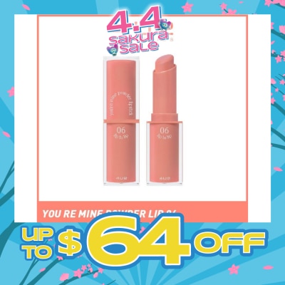 4U2 - You Re Mine Powder Lip (06 Lip To Lip), Very Light And Comfortable On The Lips, Long Lasting, Help Blur And Cover The Grooves Of The Lips 3g