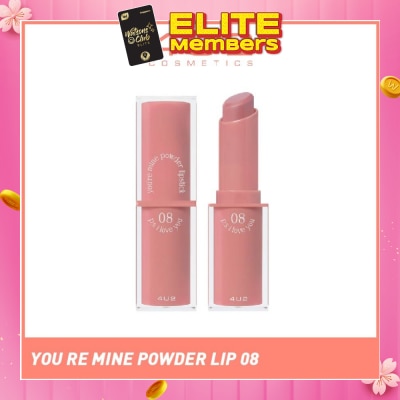 4U2 You Re Mine Powder Lip (08 P.S. I Love You), Very Light And Comfortable On The Lips, Long Lasting, Help Blur And Cover The Grooves Of The Lips 3g