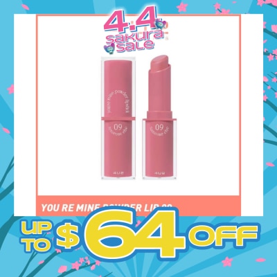 4U2 - You Re Mine Powder Lip (09 Someone Else), Very Light And Comfortable On The Lips, Long Lasting, Help Blur And Cover The Grooves Of The Lips 3g