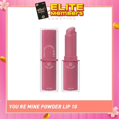 4U2 You Re Mine Powder Lip (10 Your Smile), Very Light And Comfortable On The Lips, Long Lasting, Help Blur And Cover The Grooves Of The Lips 3g