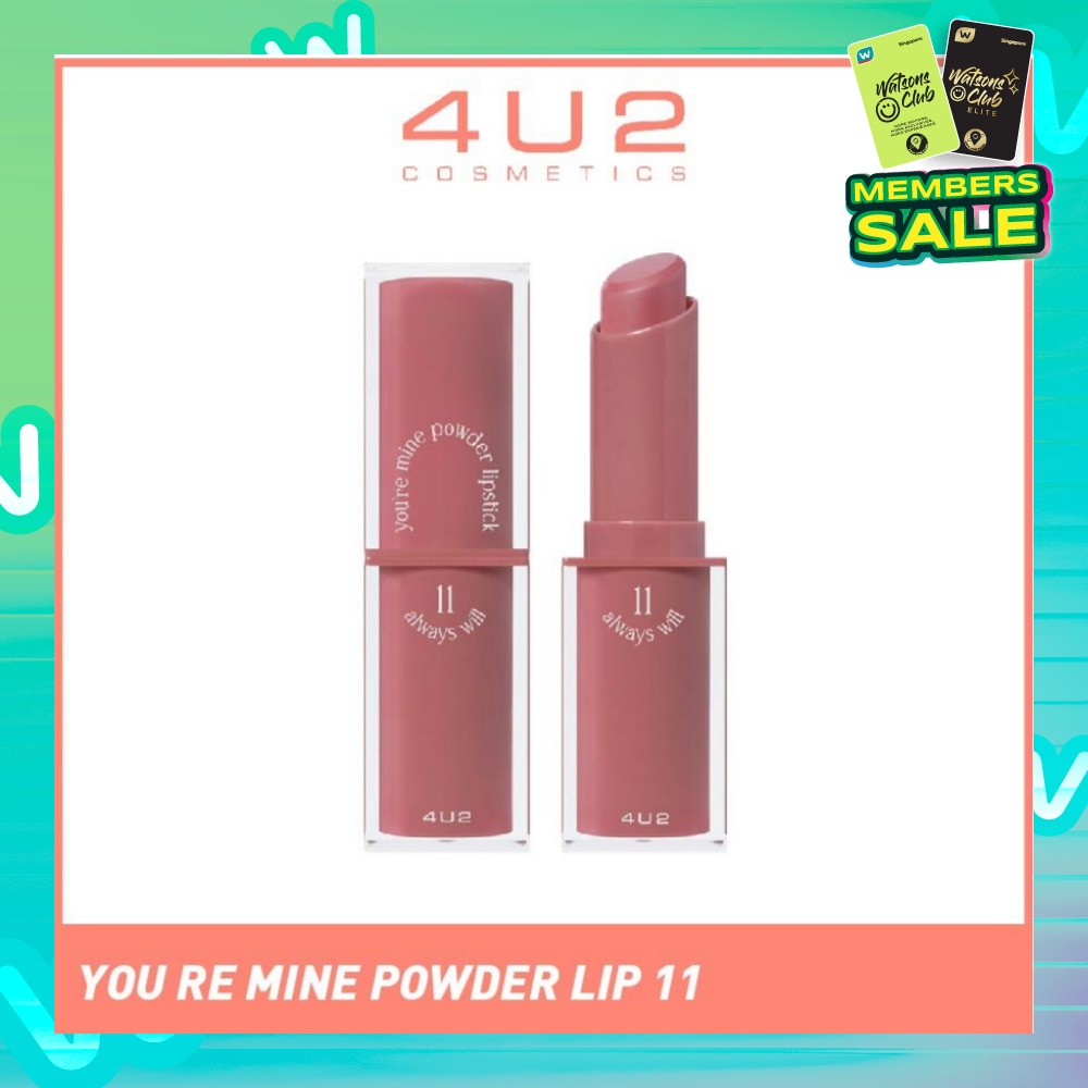 You Re Mine Powder Lip (11 Always Will), Very Light And Comfortable On The Lips, Long Lasting, Help Blur And Cover The Grooves Of The Lips 3g