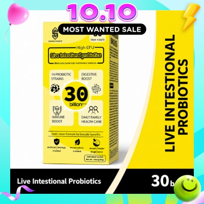 SINGCHOICE Live Intestinal Probiotics for Digestive Health, Gut Balance & Daily Immunity Support Sachet 30s image