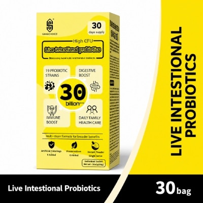 SINGCHOICE Live Intestinal Probiotics for Digestive Health, Gut Balance & Daily Immunity Support Sachet 30s image