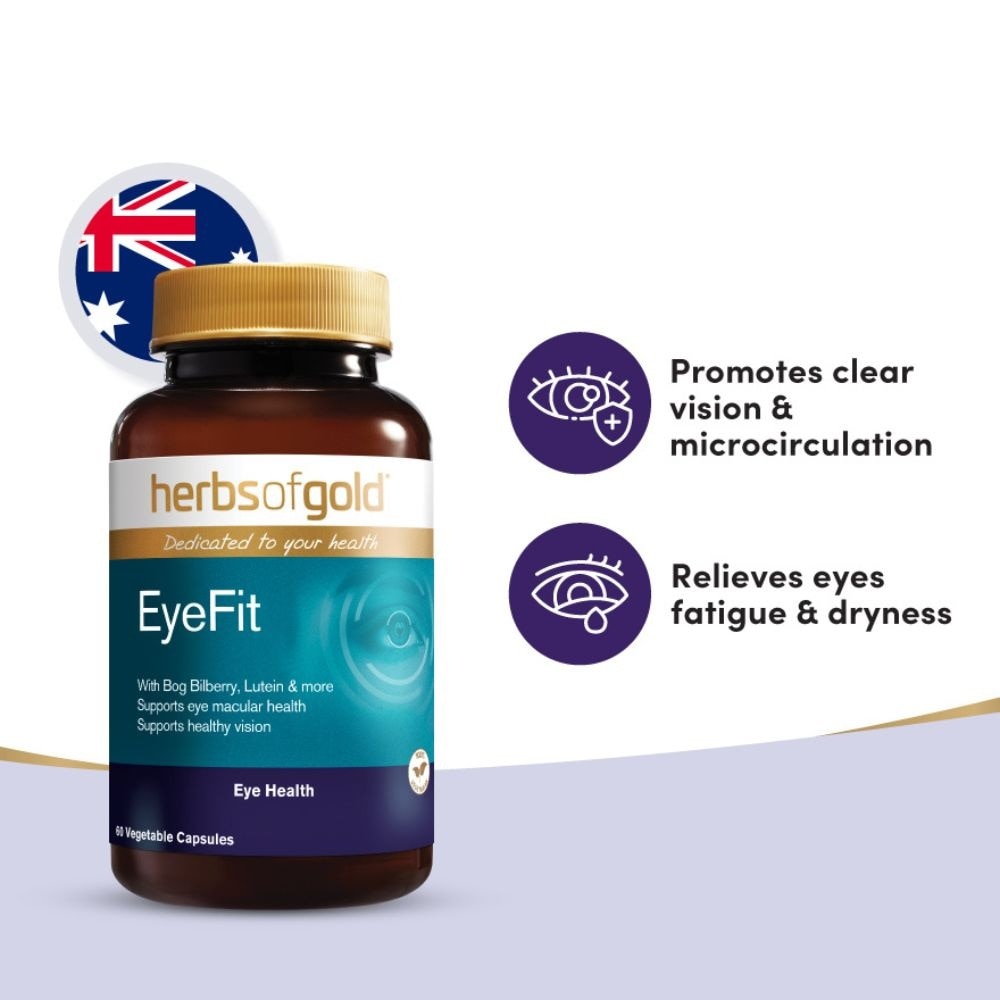 EyeFit Capsules With Herbal Eye Care Formula (Vegetarian Friendly) 60s