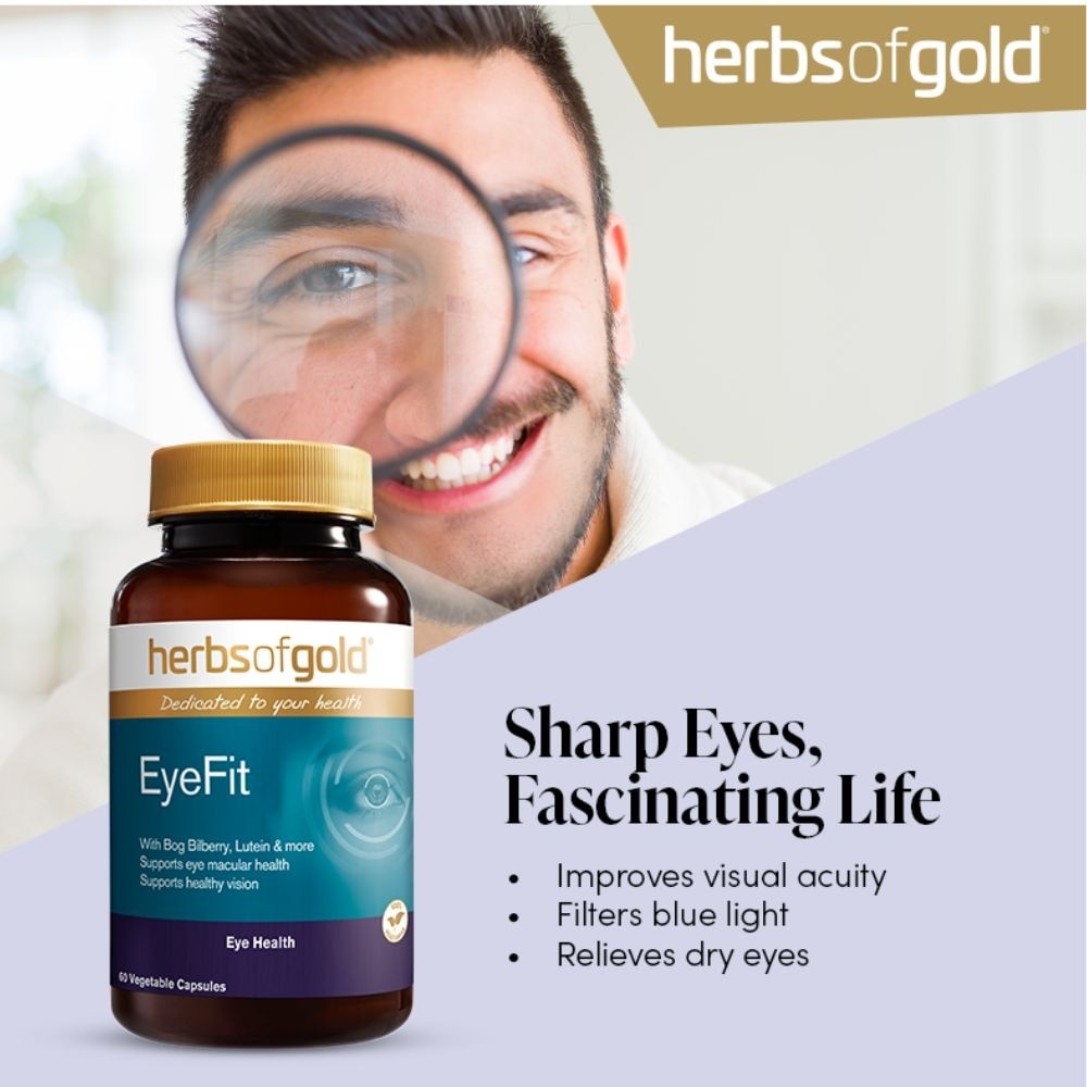 EyeFit Capsules With Herbal Eye Care Formula (Vegetarian Friendly) 60s