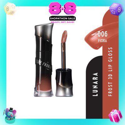 TIME PHORIA - Lunara Frost 3D Lip Gloss #006 Fiora 1s