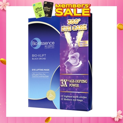 BIO ESSENCE Bio-Vlift Black Orchid Eye Lifting Mask (To Lighten Dark Circles & Reduce Eye Bags) 7s