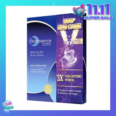 BIO ESSENCE Bio-Vlift Black Orchid Eye Lifting Mask (To Lighten Dark Circles & Reduce Eye Bags) 7s