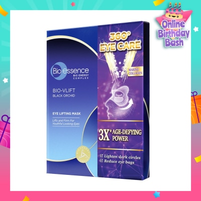 BIO ESSENCE Bio-Vlift Black Orchid Eye Lifting Mask (To Lighten Dark Circles & Reduce Eye Bags) 7s