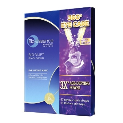 BIO ESSENCE Bio-Vlift Black Orchid Eye Lifting Mask (To Lighten Dark Circles & Reduce Eye Bags) 7s