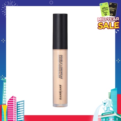 PERIPERA Peripera Double Long Wear Cover Concealer 02 Natural Beige 1 piece