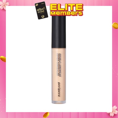 PERIPERA Peripera Double Long Wear Cover Concealer 02 Natural Beige 1 piece