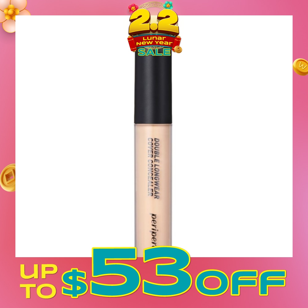 Peripera Double Long Wear Cover Concealer 02 Natural Beige 1 piece