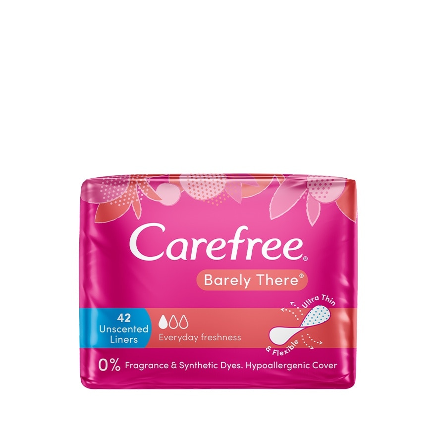 Barely There Unscented Panty Liners 42s