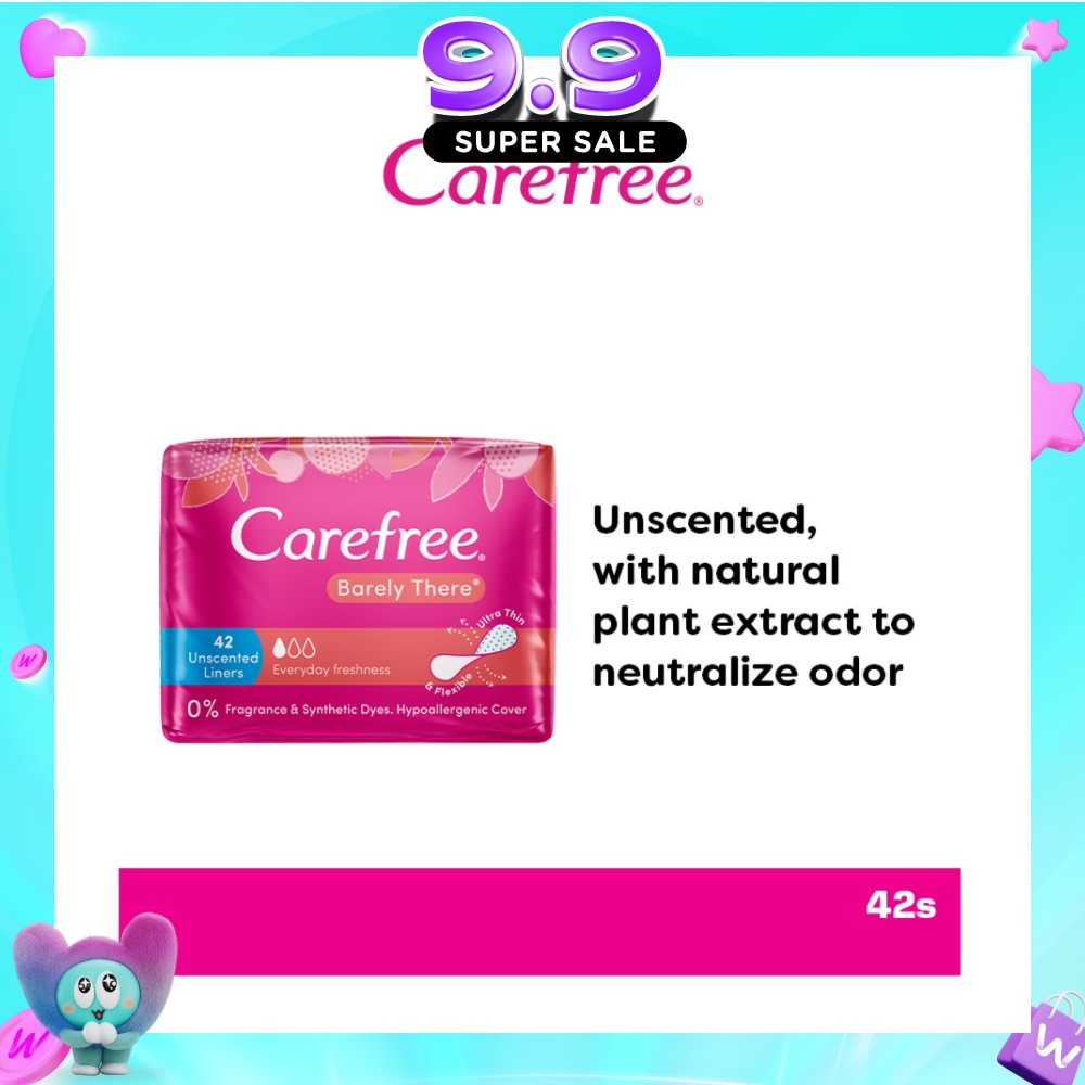 Barely There Unscented Panty Liners 42s image